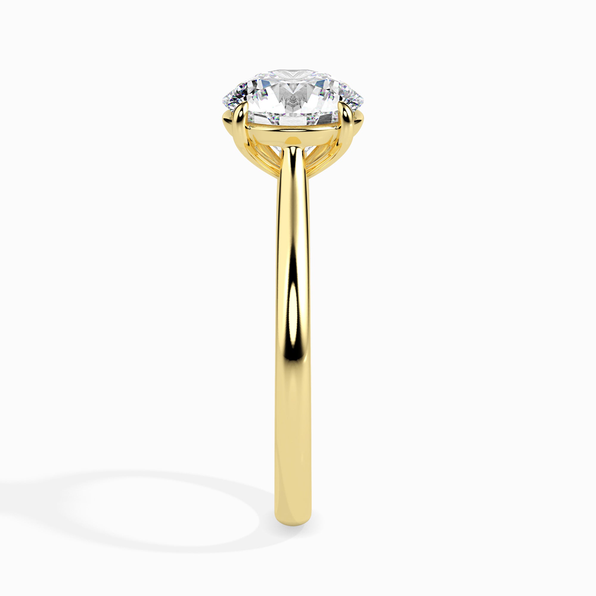 1 CT Gold Fleur Diamond Women Ring