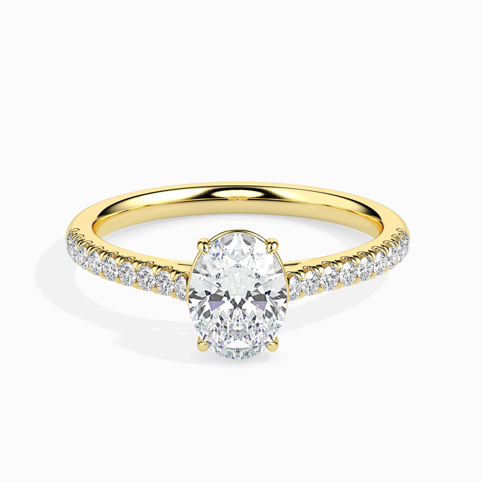 1 CT Lambency Solitaire Diamond Ring