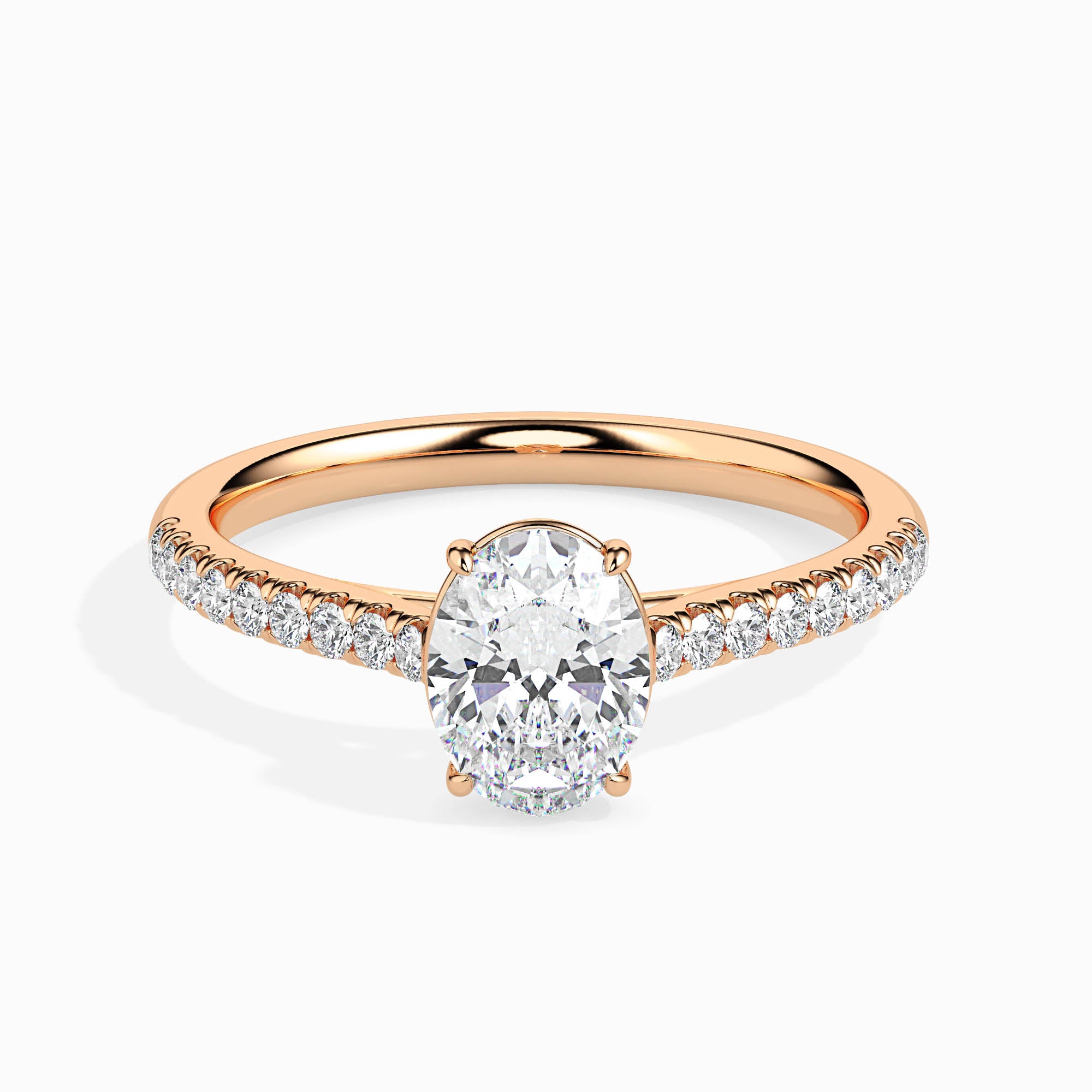 1 CT Lambency Solitaire Diamond Ring