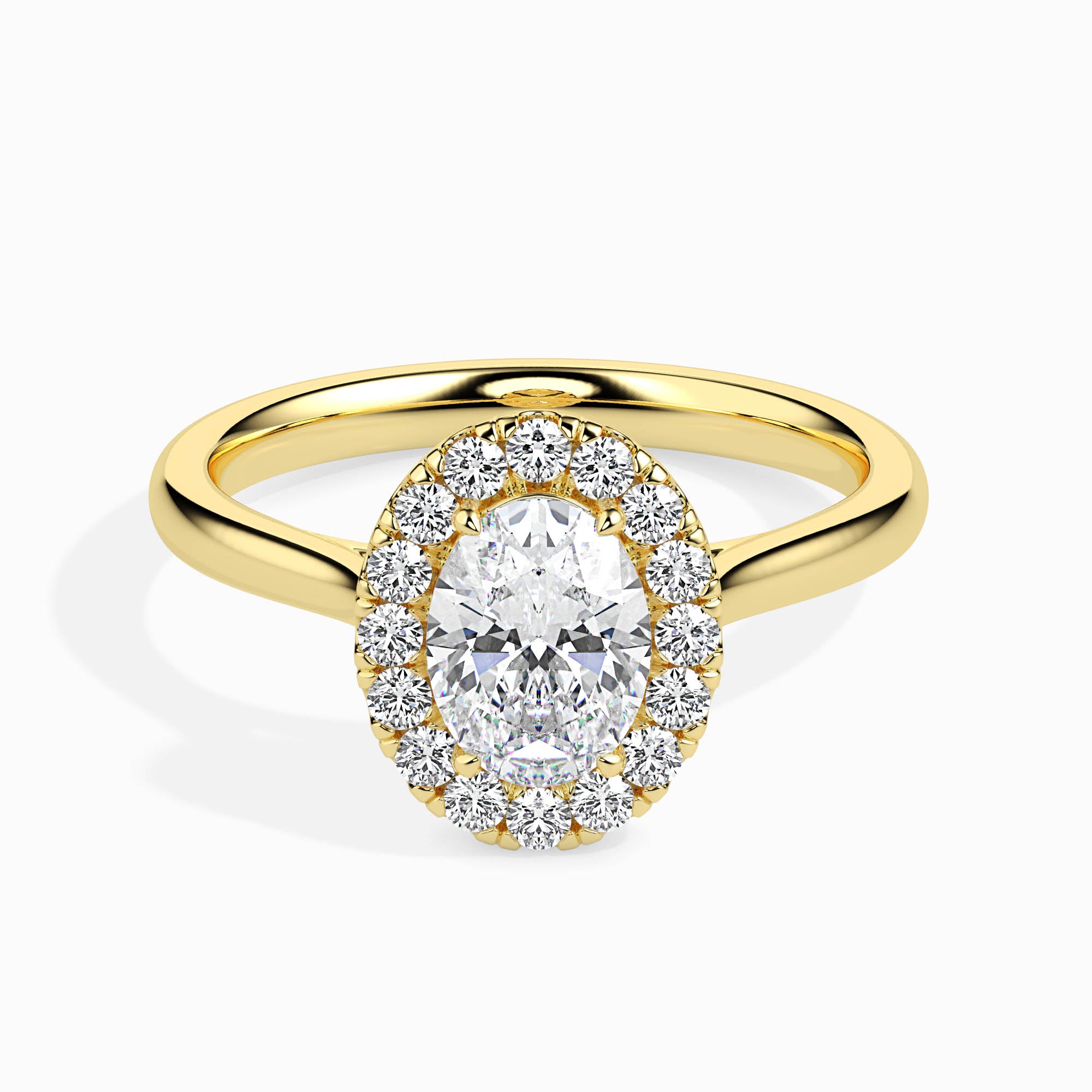 1.5 CT Luxe Oval Halo Diamond Dream Ring