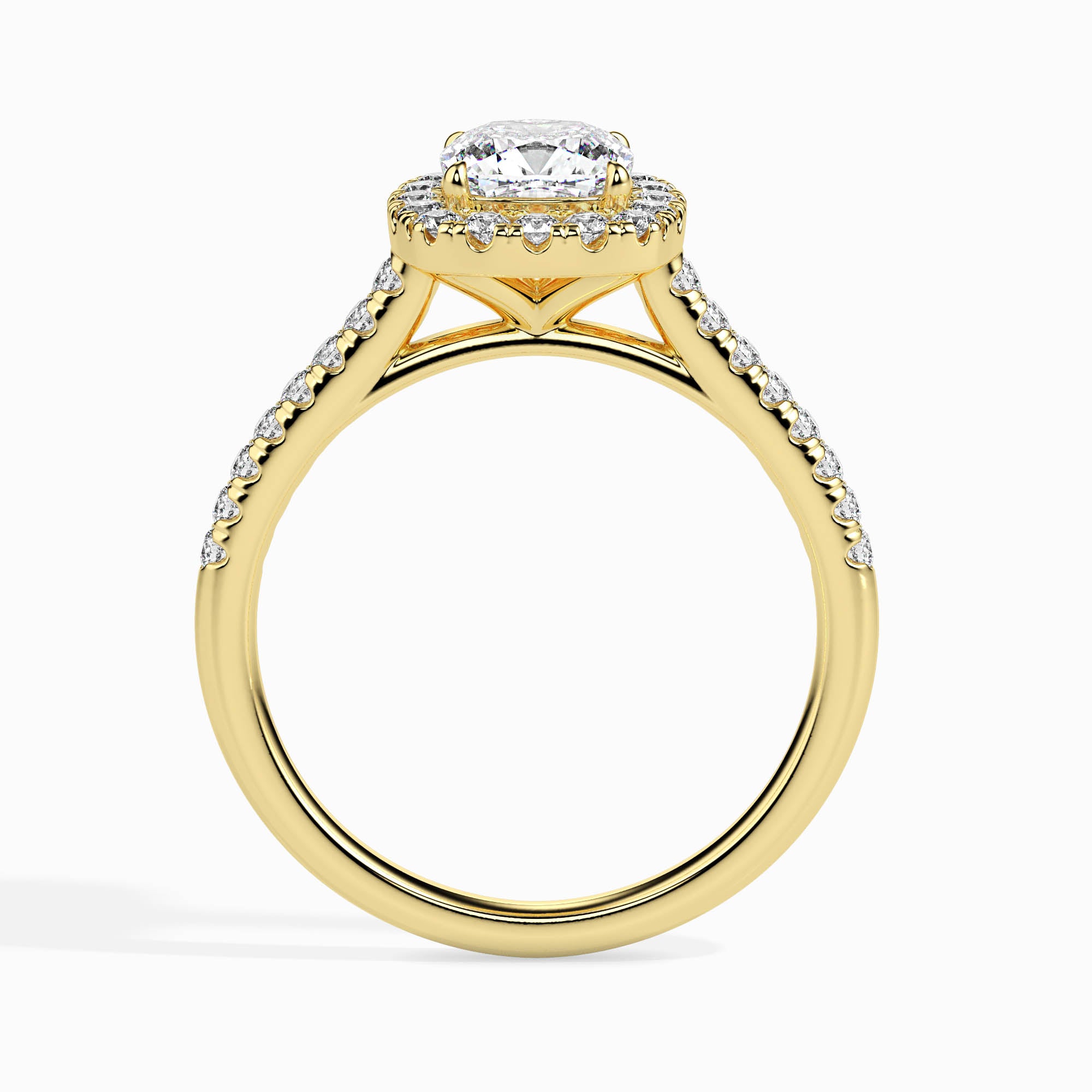 1 CT Radiant Cluster Diamond Ring