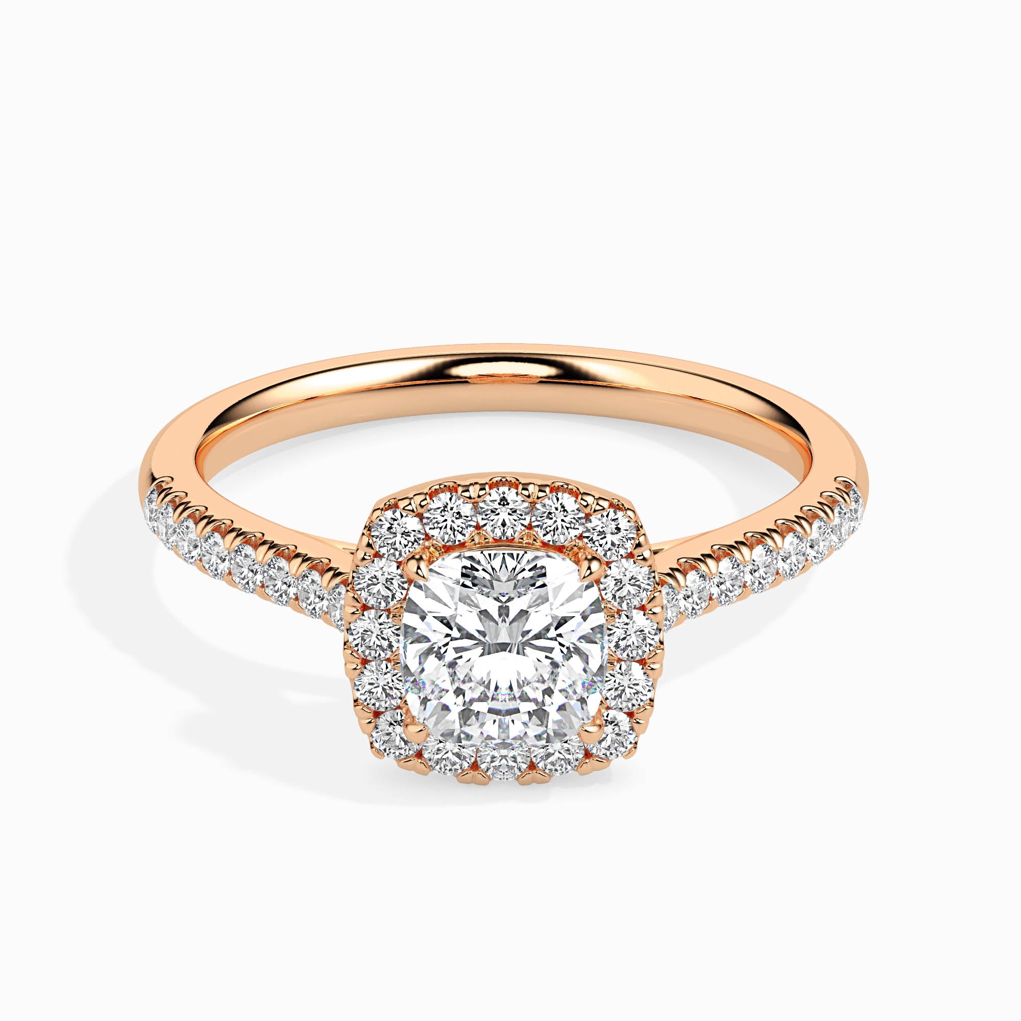 1 CT Radiant Cluster Diamond Ring