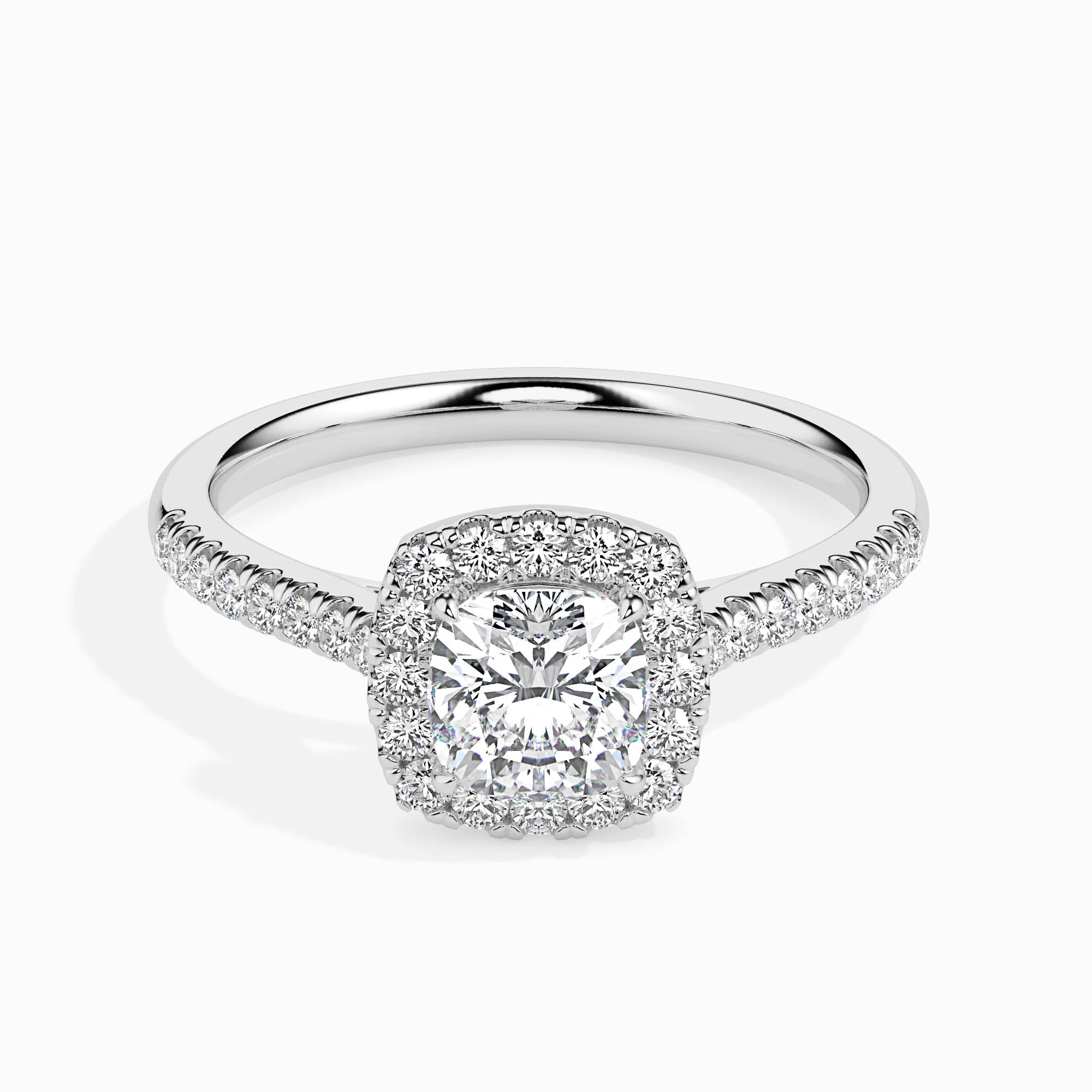 1 CT Radiant Cluster Diamond Ring