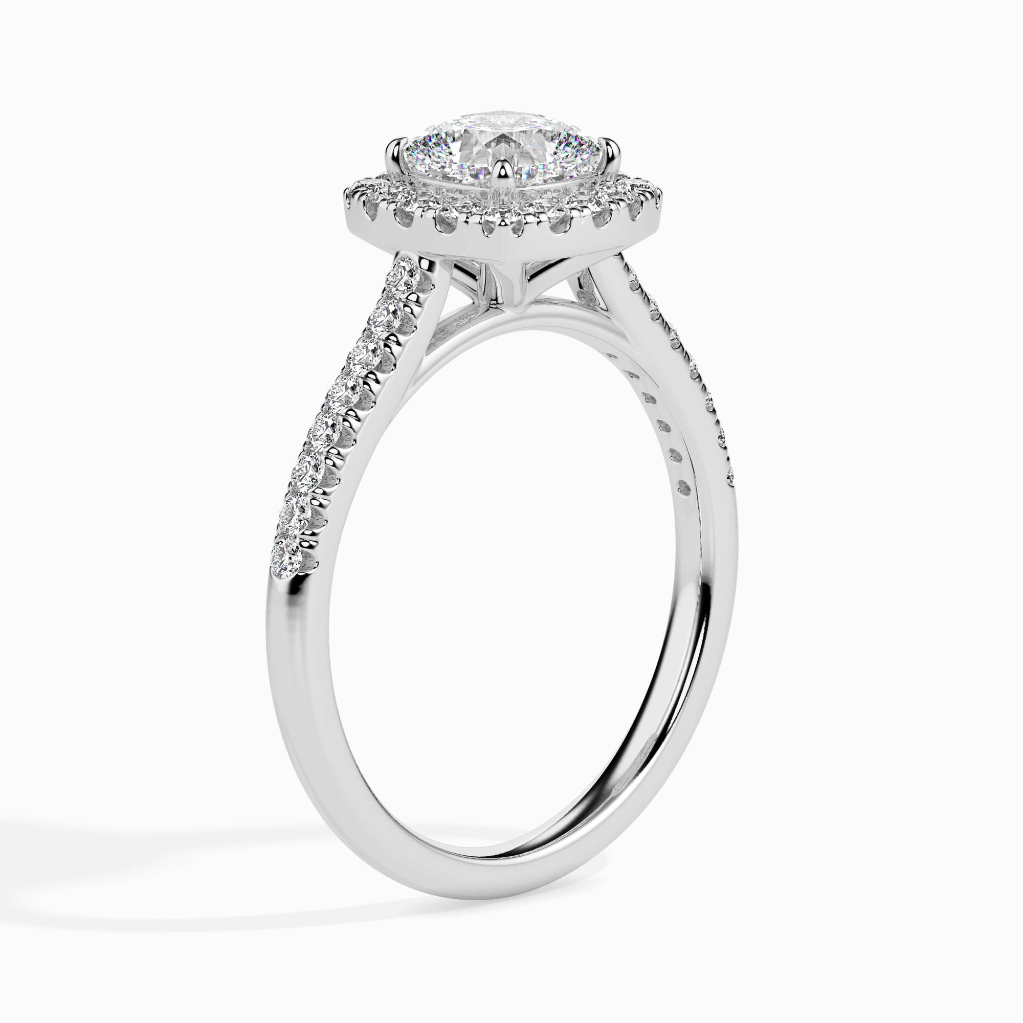 1 CT Radiant Cluster Diamond Ring