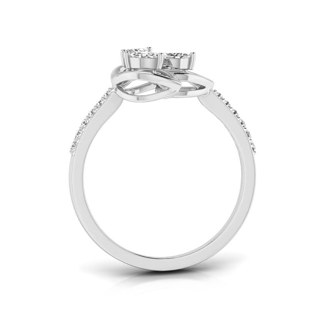 Radiant Blossom Diamond Ring