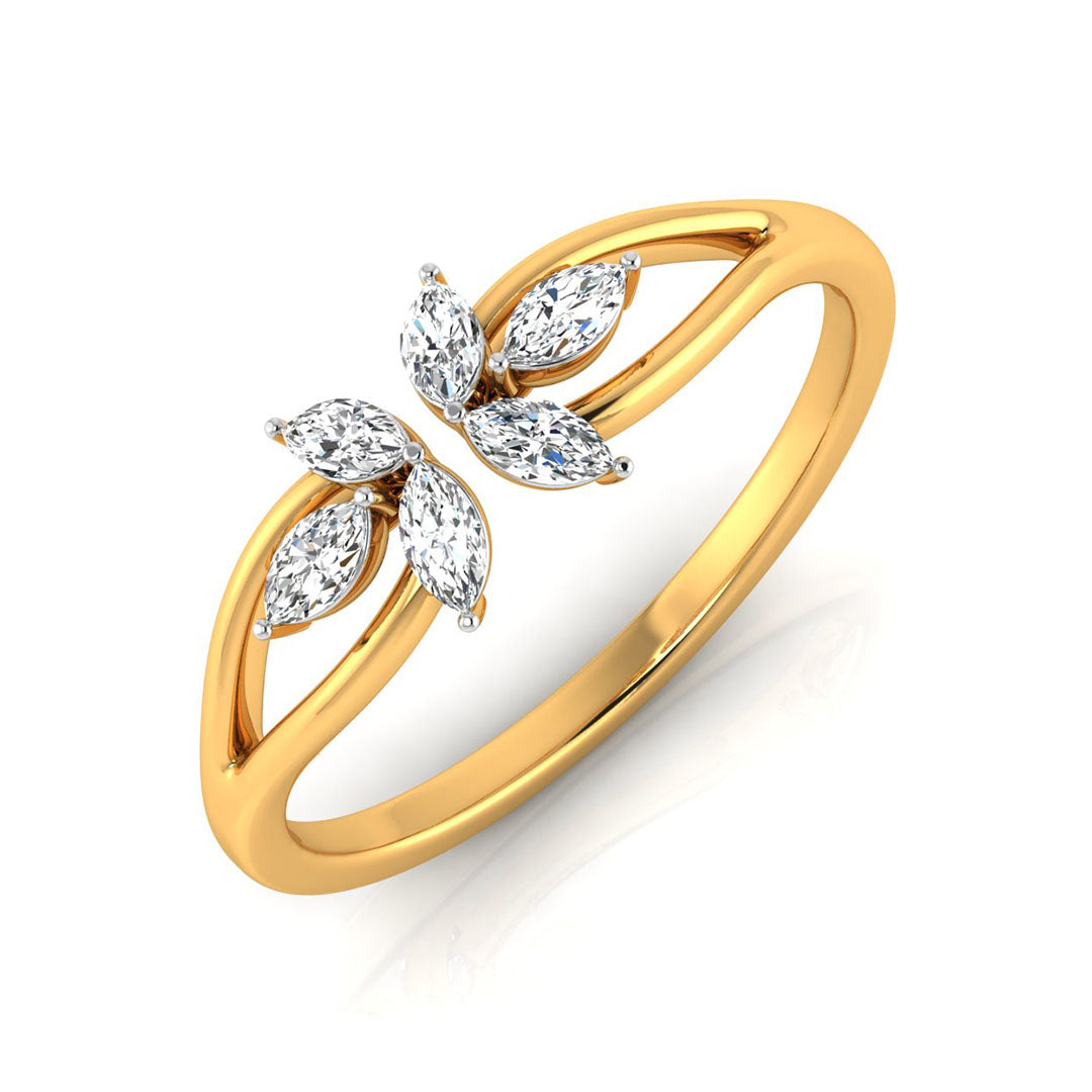 Delicate Bloom Diamond Ring