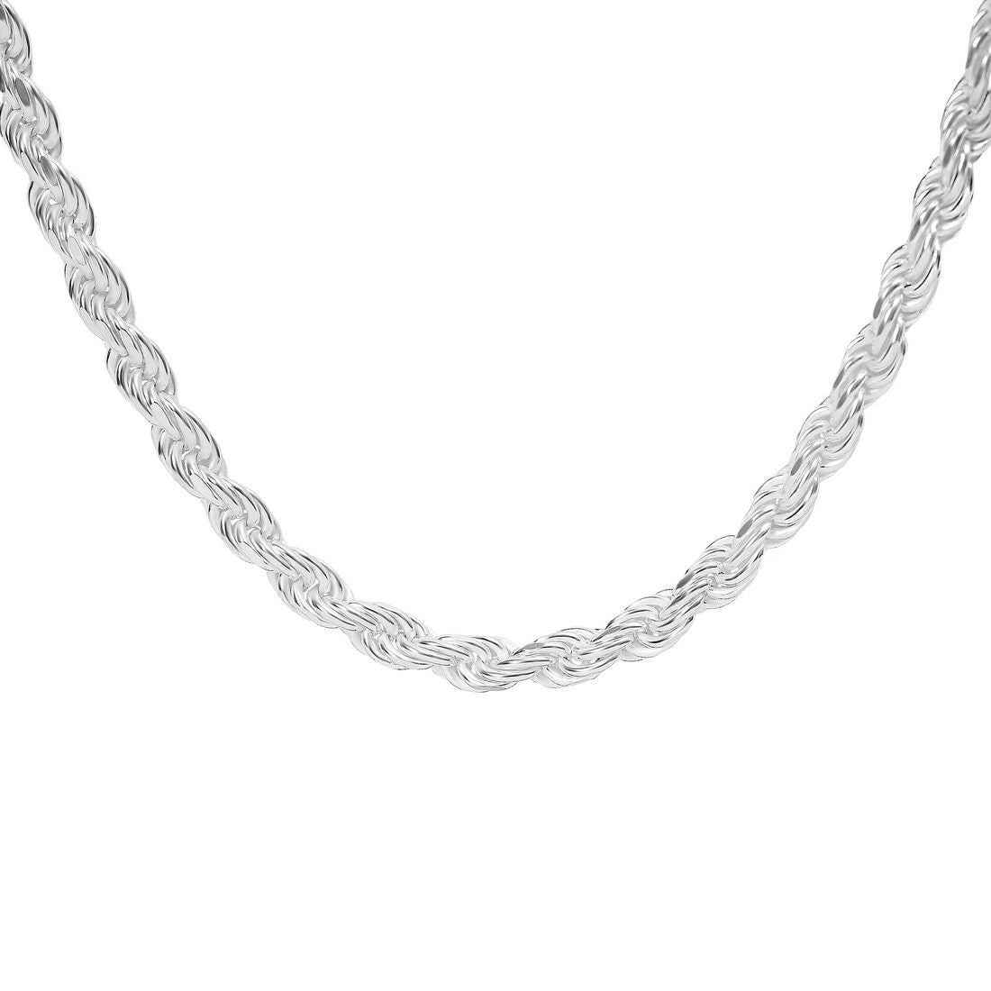 The Modern Twist Rhodium-Plated Sterling Silver Chain