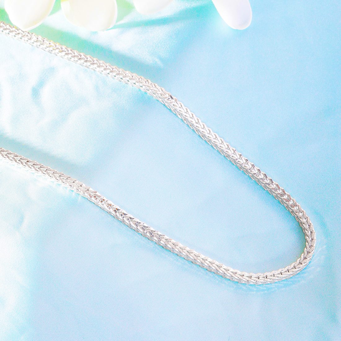 Men's 925 Sterling Silver Weave Pattern Chain