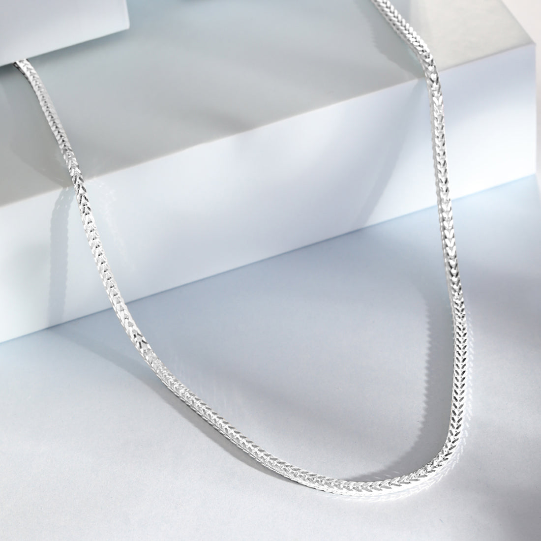 Men's 925 Sterling Silver Weave Pattern Chain