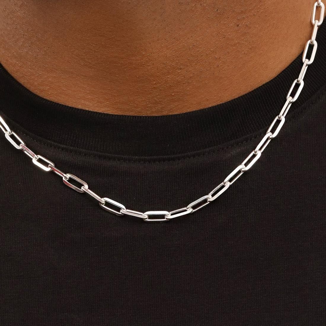 Men's 925 Sterling Silver Linked Chain