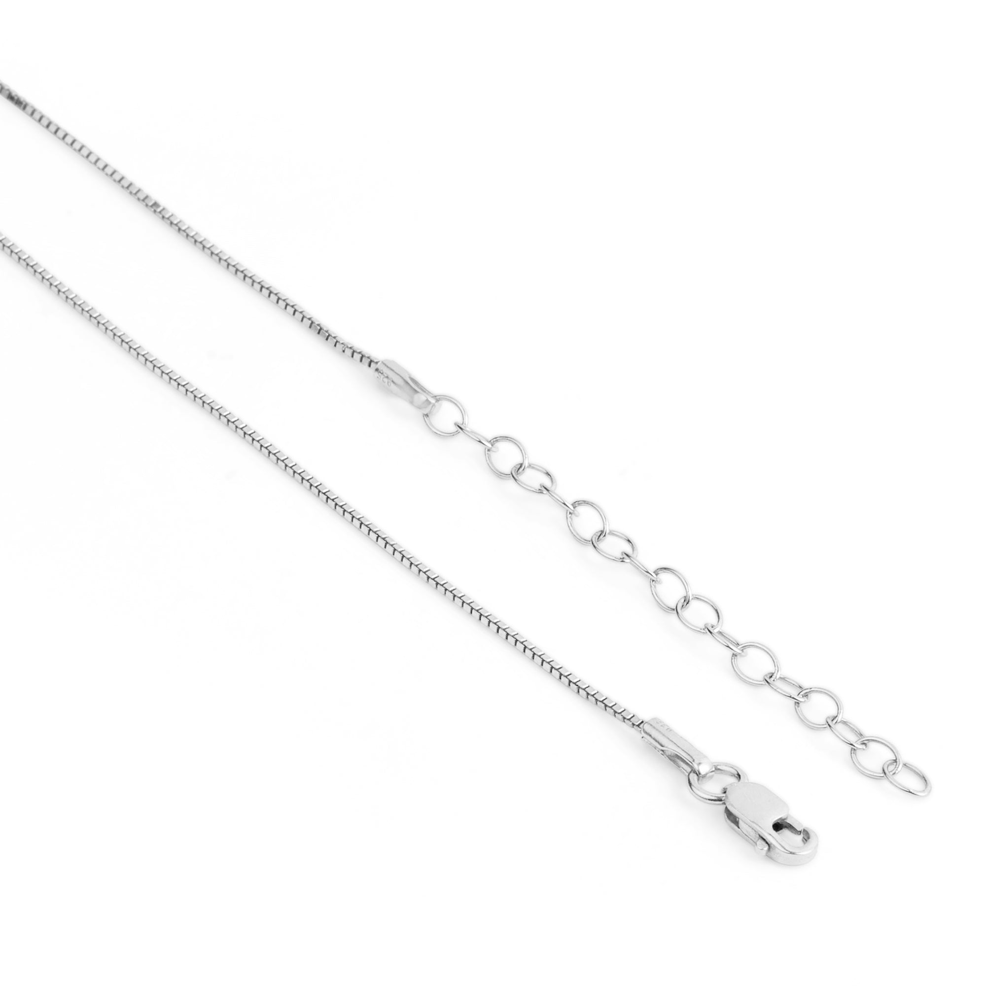 Classic Rhodium-Plated 925 Sterling Silver Pearl Necklace