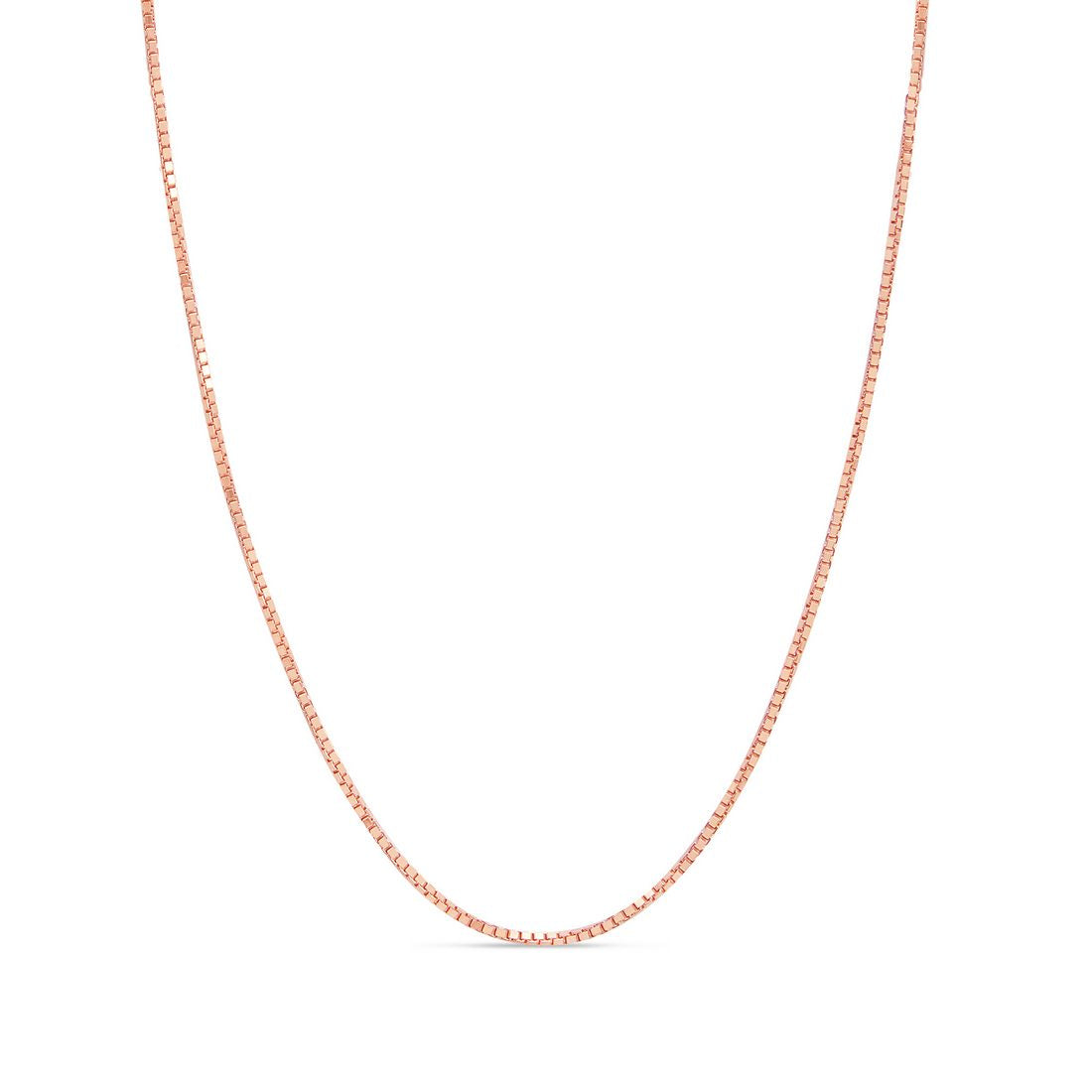 Sleek Rose Gold Plated 925 Sterling Silver Box Chain Sliding Waist Chain