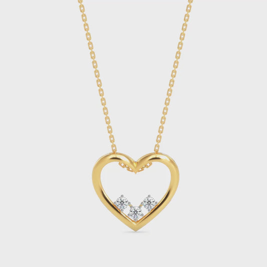 Heart Yonder Lab-Grown Diamond Pendant without Chain